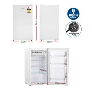 Devanti 95L Bar Fridge White Compact Chiller 60W Product Image Sumo Deals