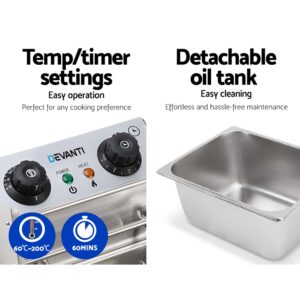 Devanti 10L Commercial Deep Fryer - Single Basket 2200W – Sumo Deals Devanti 10L Commercial Deep Fryer - Single Basket 2200W Product Image Sumo Deals