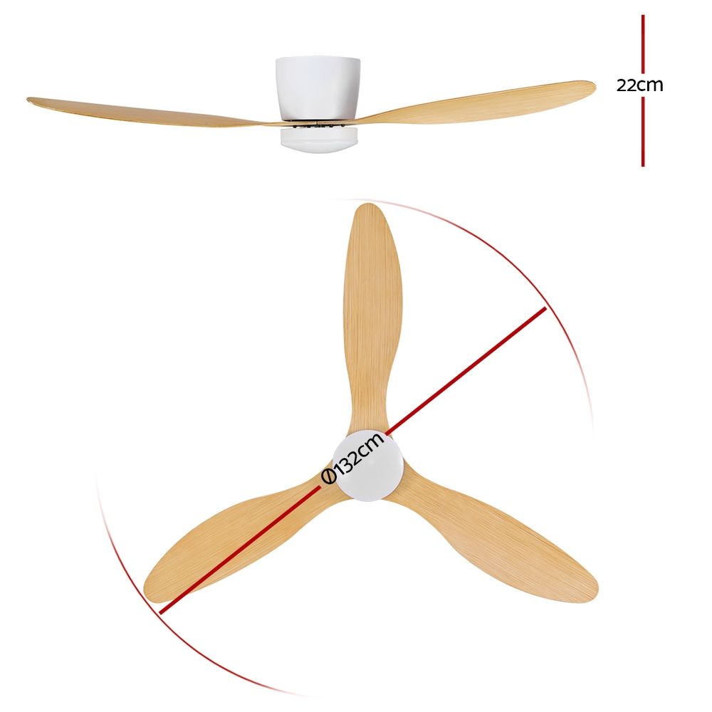 Devanti 52&Quot; Timber Look Dc Motor Ceiling Fan With 18W Led – Sumo Deals Devanti 52&Quot; Timber Look Dc Motor Ceiling Fan With 18W Led - Image 2