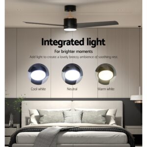 Devanti 52&Quot; Dc Motor Ceiling Fan With Led Light &Amp; Remote Product Image Sumo Deals