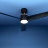 Devanti black 52 inch DC motor ceiling fan with integrated LED light