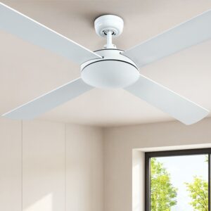 Devanti 52'' Ceiling Fan DC Motor 4 Blades in Premium White Finish