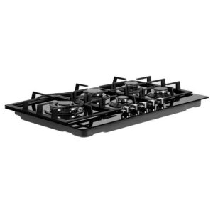 Devanti Gas Cooktop 90Cm 5 Burner Black Tempered Glass Product Image Sumo Deals