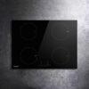 Devanti Electric Induction Cooktop 70cm Ceramic 4 Zones built-in black glass stovetop layout