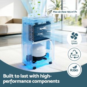 Devanti 16L Portable Dehumidifier | Home Air Dryer – Sumo Deals 16L Dehumidifier