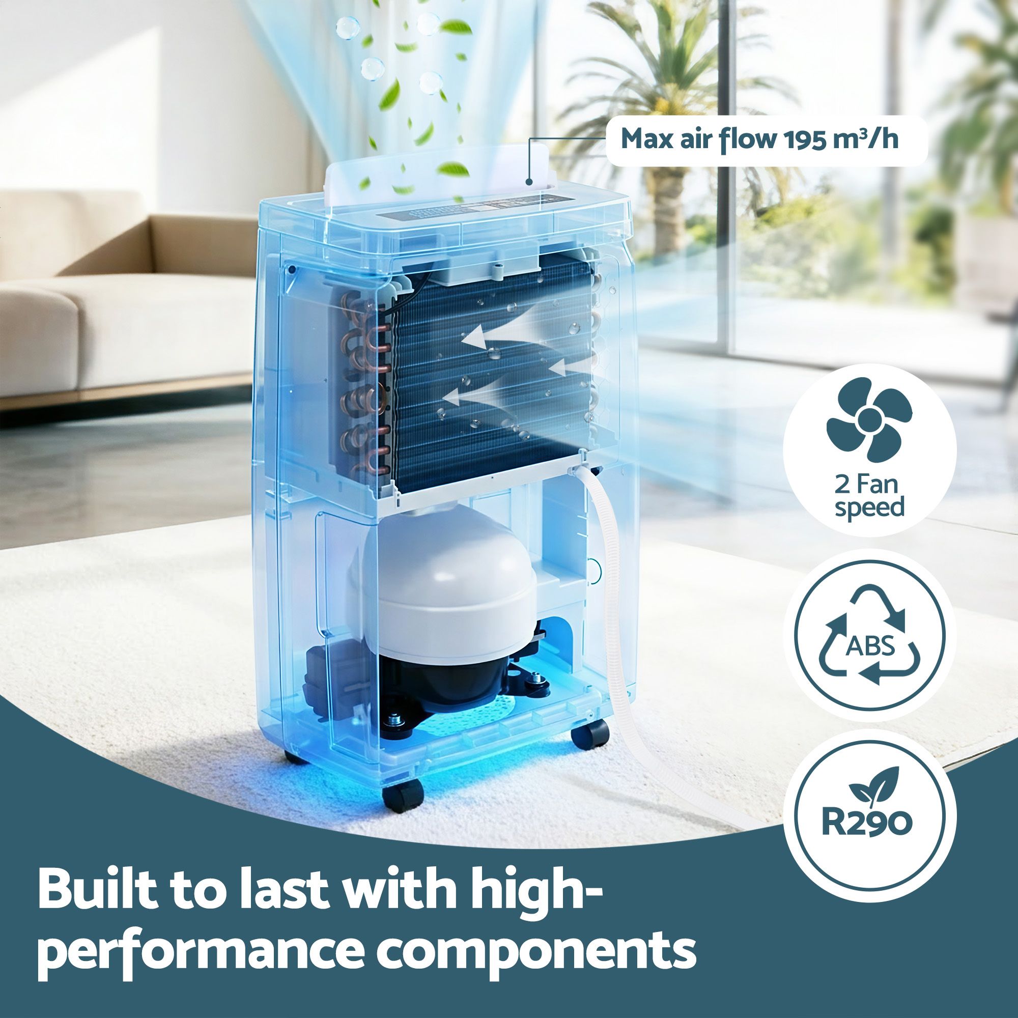 Devanti 16L Portable Dehumidifier | Home Air Dryer – Sumo Deals 16L Dehumidifier