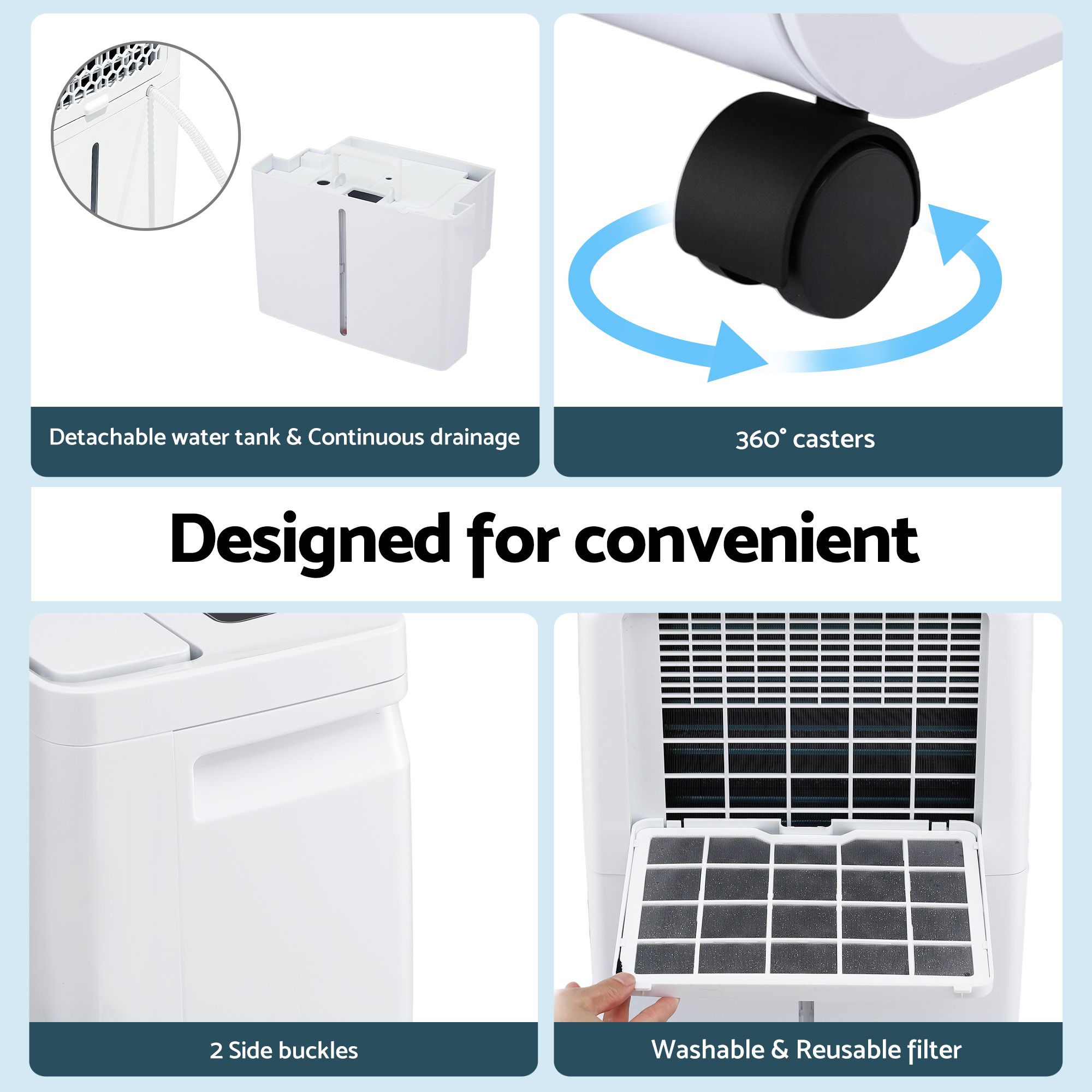 Devanti 16L Portable Dehumidifier | Home Air Dryer – Sumo Deals 16L Dehumidifier