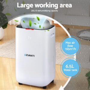 Devanti 20L Dehumidifier Air Purifier White – Sumo Deals Devanti 20L Dehumidifier Air Purifier White Product Image Sumo Deals