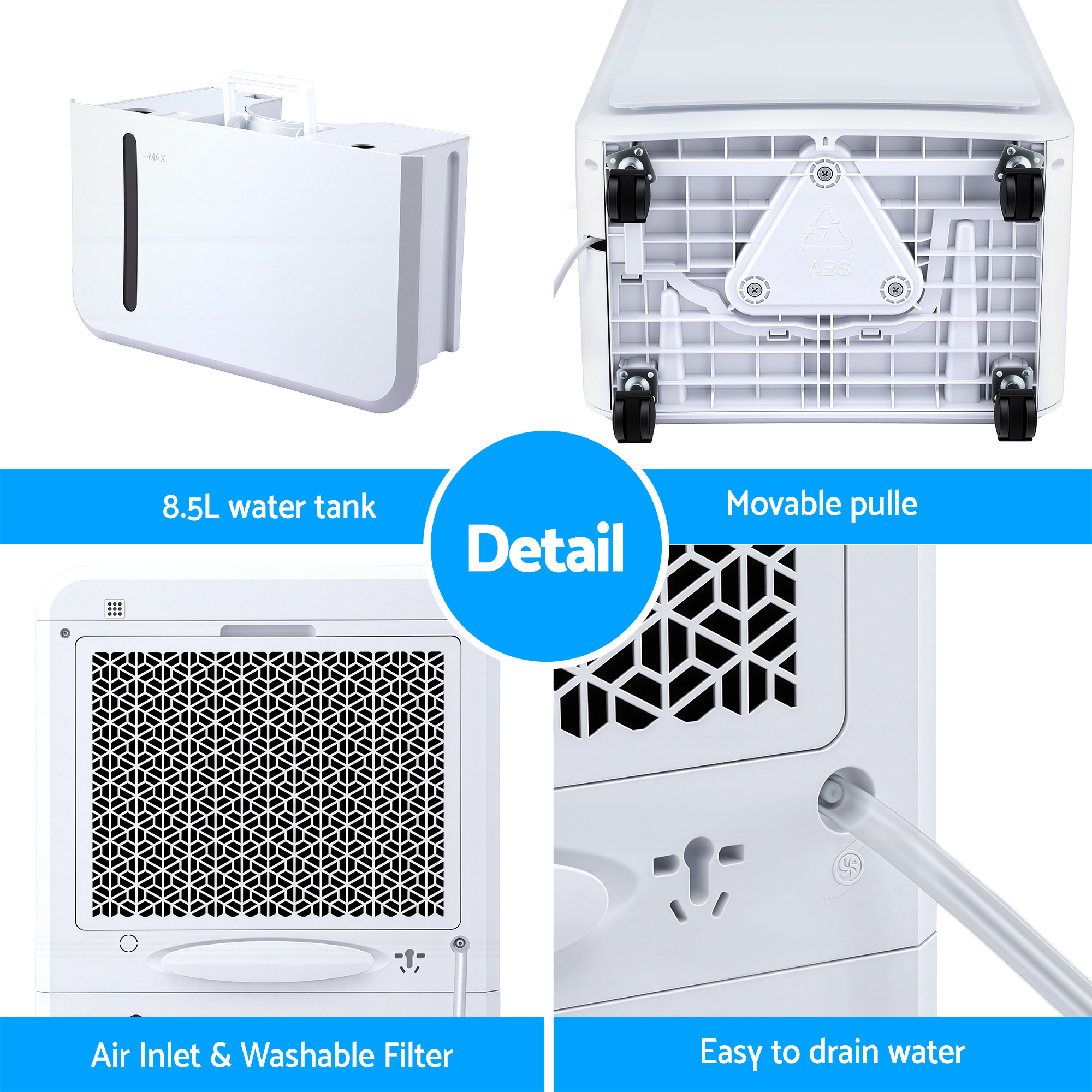 Devanti 50L/Day Dehumidifier Air Dryer With 8.5L Tank – Sumo Deals Devanti 50L/Day Dehumidifier Air Dryer With 8.5L Tank - Image 7