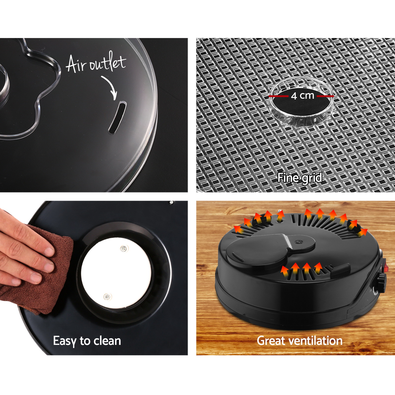 Devanti 5 Tray Food Dehydrator In Black – Sumo Deals Devanti 5 Tray Food Dehydrator In Black - Image 6
