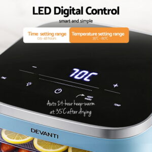 Devanti 5 Trays Food Dehydrator Mini Fruit Dryer 500W Product Image Sumo Deals