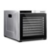 Devanti 10 Tray Food Dehydrator in stainless steel with clear door