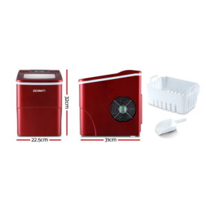 Devanti Portable Ice Cube Maker Machine 2L Red – Sumo Deals Devanti Portable Ice Cube Maker Machine 2L Red Product Image Sumo Deals