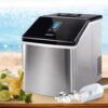 Devanti 18Kg Ice Maker Machine Stainless Steel Silver Countertop Appliance Front Profile