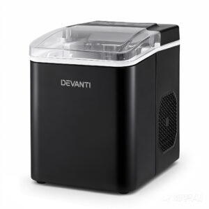 Devanti portable ice maker machine 12kg countertop black appliance unit