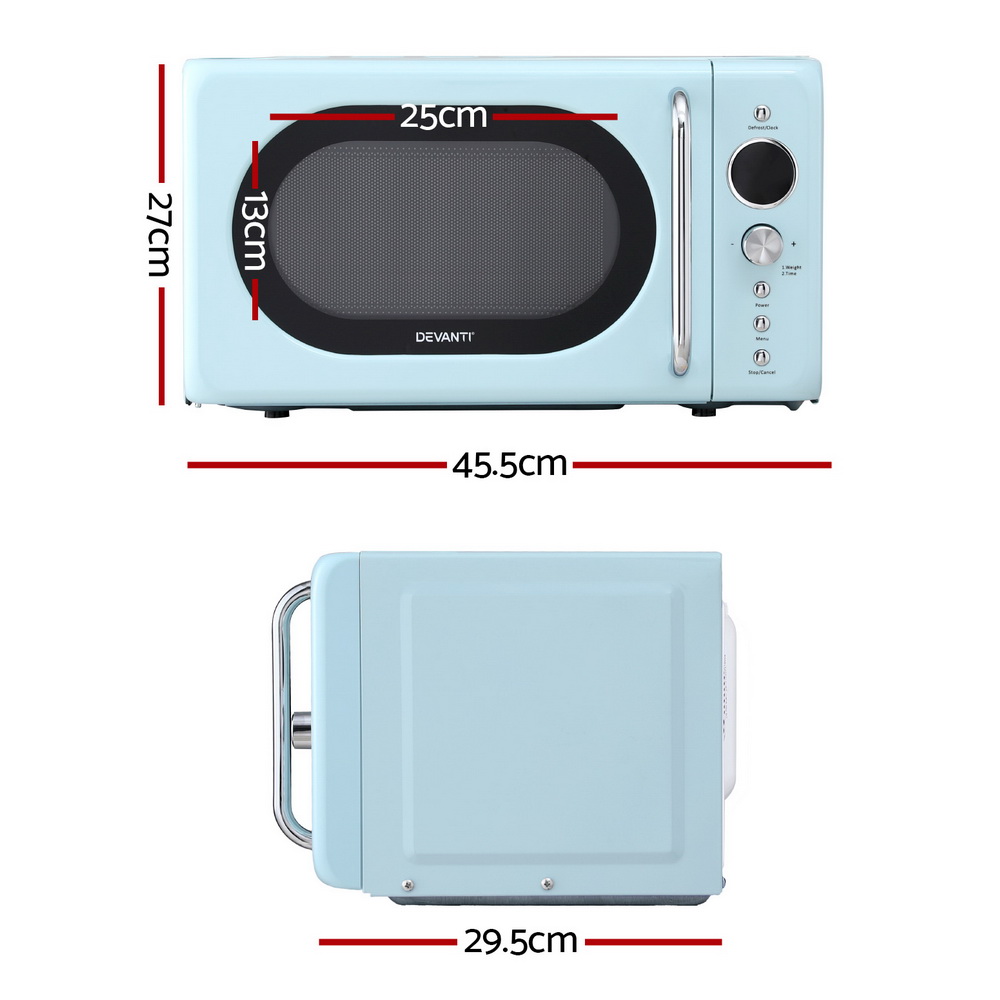 Devanti 20L Digital Microwave Oven 700W Blue – Sumo Deals Devanti 20L Digital Microwave Oven 700W Blue - Image 2