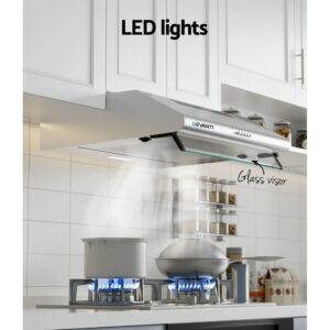 Devanti 600Mm Range Hood 60Cm Stainless Steel - 3 Speed Model Product Image Sumo Deals
