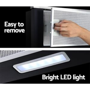 Devanti 600Mm Range Hood Slide Out Stainless Steel - 60Cm Product Image Sumo Deals