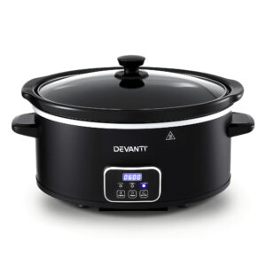 Devanti 5.6L Slow Cooker Electric Multi Cooker Pot 230W Black – Sumo Deals Devanti 5.6L Slow Cooker Electric Multi Cooker Pot 230W Black Product Image Sumo Deals