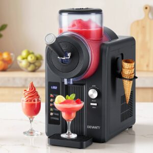 Devanti 2L slushie machine ice cream maker frozen treats black benchtop appliance