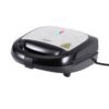 Devanti 3-in-1 sandwich press waffle maker panini grill silver and black unit