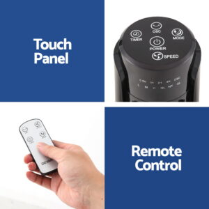 Devanti Tower Fan Oscillating Touch Control Panel And Remote
