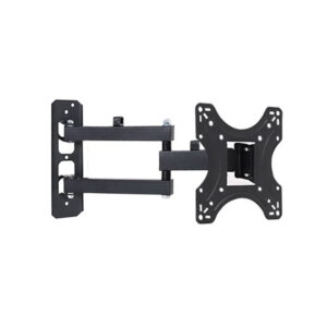 Artiss full motion tv wall mount bracket in powder coated black steel extended outward