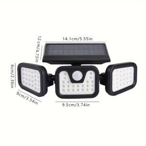 74 Led Solar Motion Sensor Light With 3 Wide Multi-Angle Panels Product Image Sumo Deals