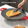 Round smokeless indoor electric grill with nonstick plate and black base view