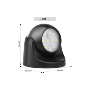 Outdoor Wall Light With Motion Sensor And 9 Led Bulbs – Sumo Deals Proxinova Outdoor Wall Light With Motion Sensor Mounted To A Brick Wall Above A Doorway.