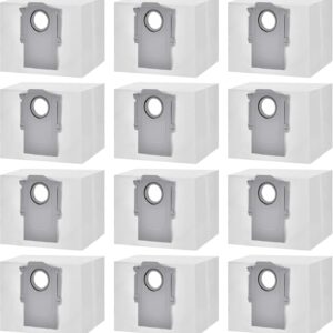 12 pack premium replacement vacuum dust bags for Roborock robot vacuums