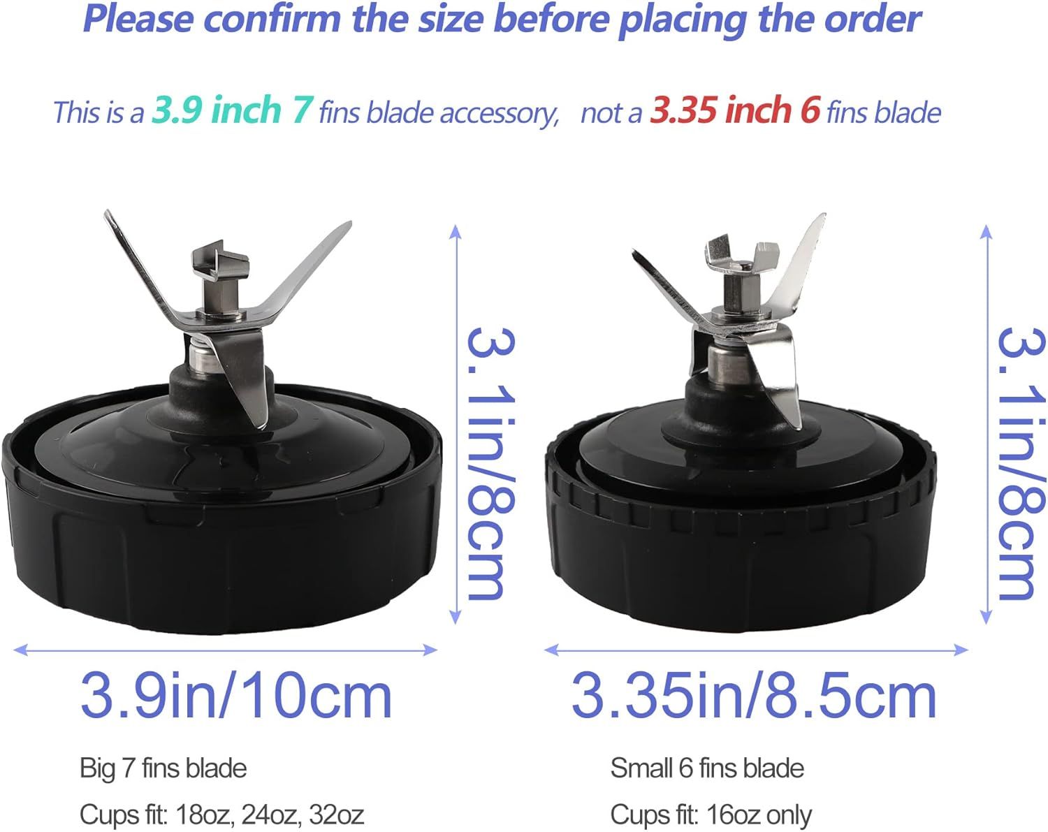 7-Fin Ninja Blender Blade | Extractor Replacement – Sumo Deals 7-Fin Ninja Blade