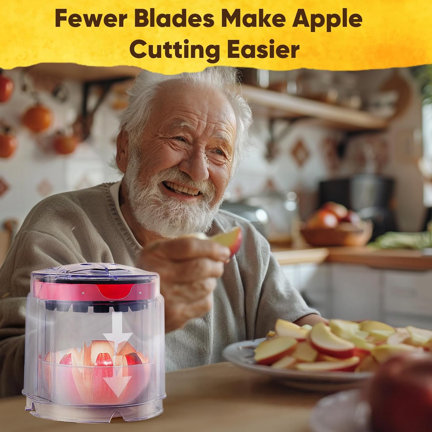 5.12 Inch Stainless Steel Apple Slicer With Base Bowl – Sumo Deals 5.12 Inch Stainless Steel Apple Slicer With Base Bowl - Image 8