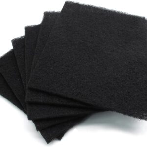6 pack square charcoal filters for kitchen compost bin pails