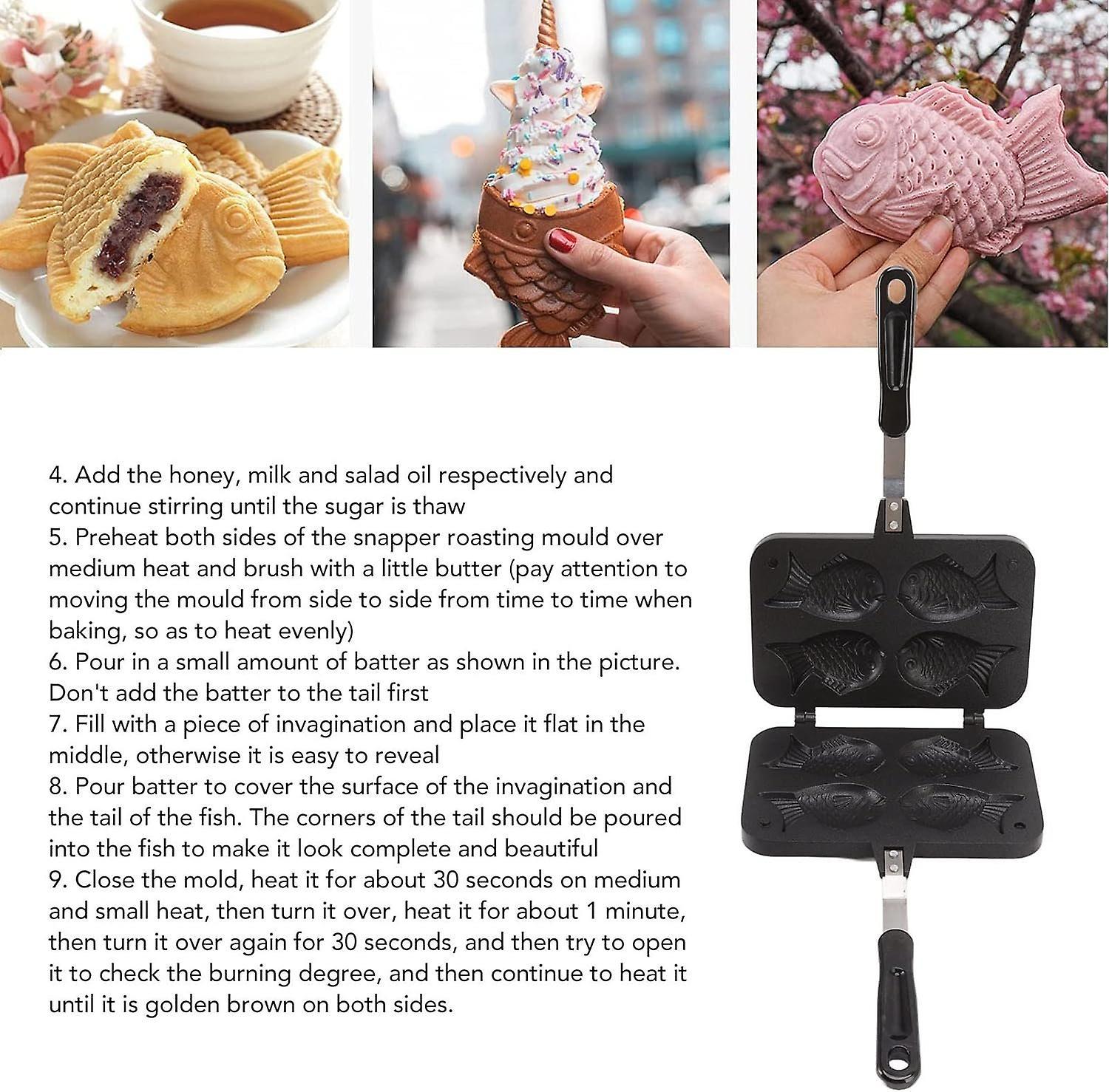 Optimized Product Title Taiyaki Fish Waffle Maker Non-Stick Pan – Sumo Deals Taiyaki Waffle Maker