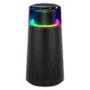 Mini Hepa Air Purifier With Rgb Ambient Light – Sumo Deals Mini Hepa Air Purifier In Black Operating Inside A Car Cup Holder