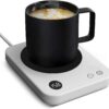 Smart Coffee Mug Warmer Auto Shut Off Heat Coaster – Sumo Deals Smart Coffee Mug Warmer With Active Digital Display And Red Silicone Anti-Scald Pad