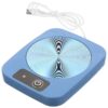Blue Usb Desk Mug Warmer Heating Plate On A Modern Office Desk