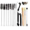 Coffee Machine Cleaning Brush Set 15 Barista Accessories Neatly Arranged On A White Background