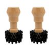 Coffee Powder Cleaning Brush Portafilter Barista 2 Pack – Sumo Deals Pair Of Wooden Coffee Powder Cleaning Brushes With Dark Nylon Bristles Side By Side