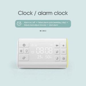 White Noise Machine Sleep Sound Therapy Portable Timer – Sumo Deals Portable White Noise Machine Placed Neatly On A Wooden Bedside Table In A Baby Nursery