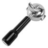 58mm Stainless Steel Coffee Portafilter with double spout and black handle