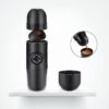 Portable Manual Coffee Maker 70ml mini espresso machine in black finish