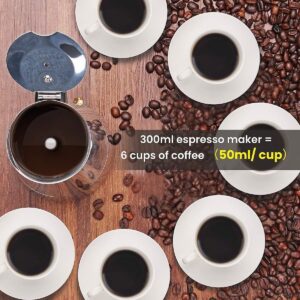 Stainless Steel Italian Moka Pot 300Ml Espresso Maker – Sumo Deals Disassembled View Of The Stainless Steel Moka Pot Showing The Funnel Filter And Safety Valve