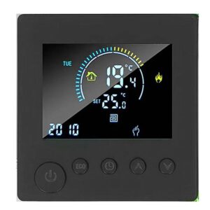 K1M WiFi smart thermostat electric floor heating controller with black color LCD display