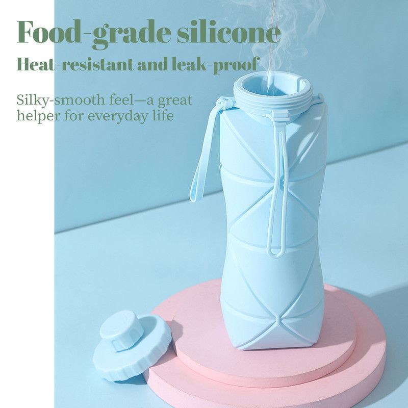 800Ml Folding Silicone Water Bottle - Grey – Sumo Deals Folding Silicone Water Bottle
