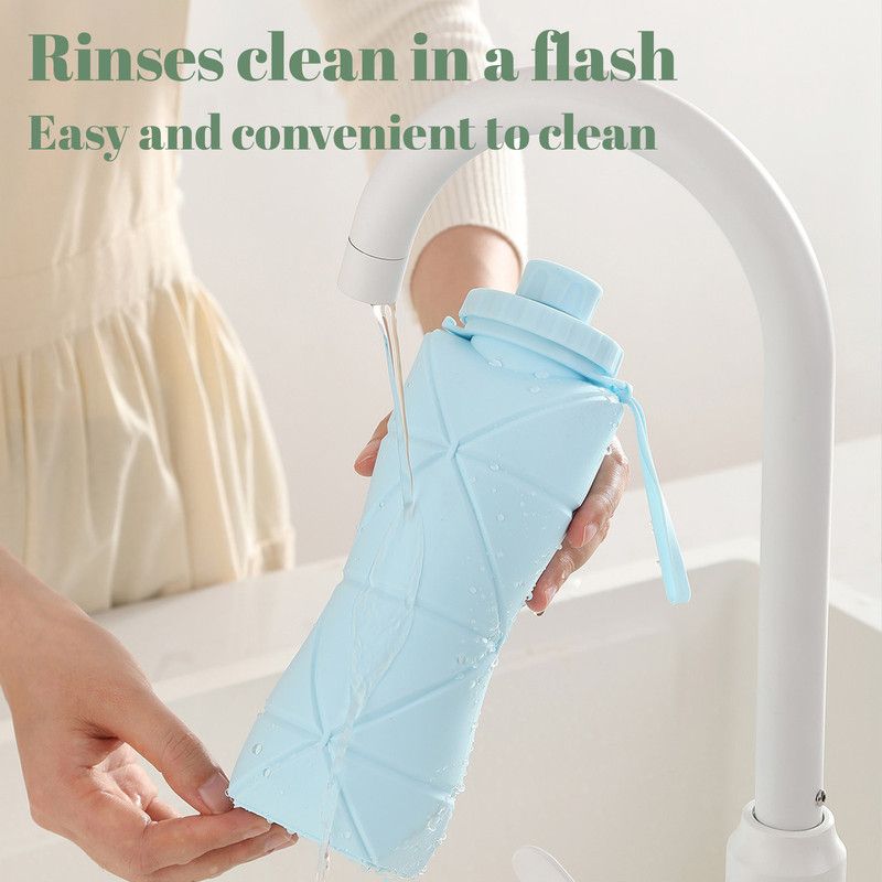 800Ml Folding Silicone Water Bottle - Grey – Sumo Deals Folding Silicone Water Bottle