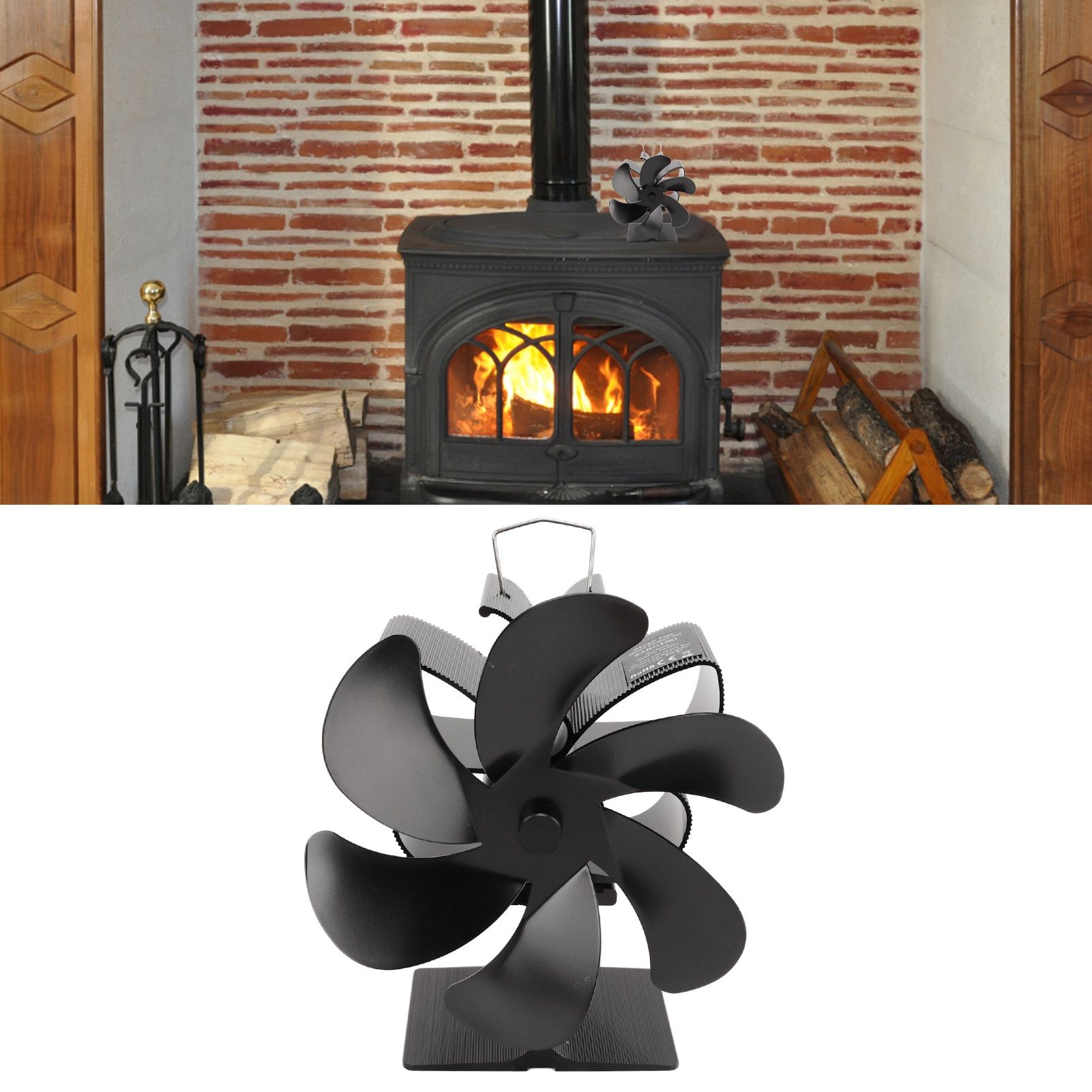 6 Blade Eco Stove Fan | Self-Starting Heat Powered – Sumo Deals Eco Stove Fan
