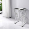 White Steel Dryer Stand Shelf For Laundry Room Organization