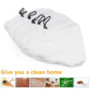 6 pack microfiber steam mop pads for h2o replacement in clean white